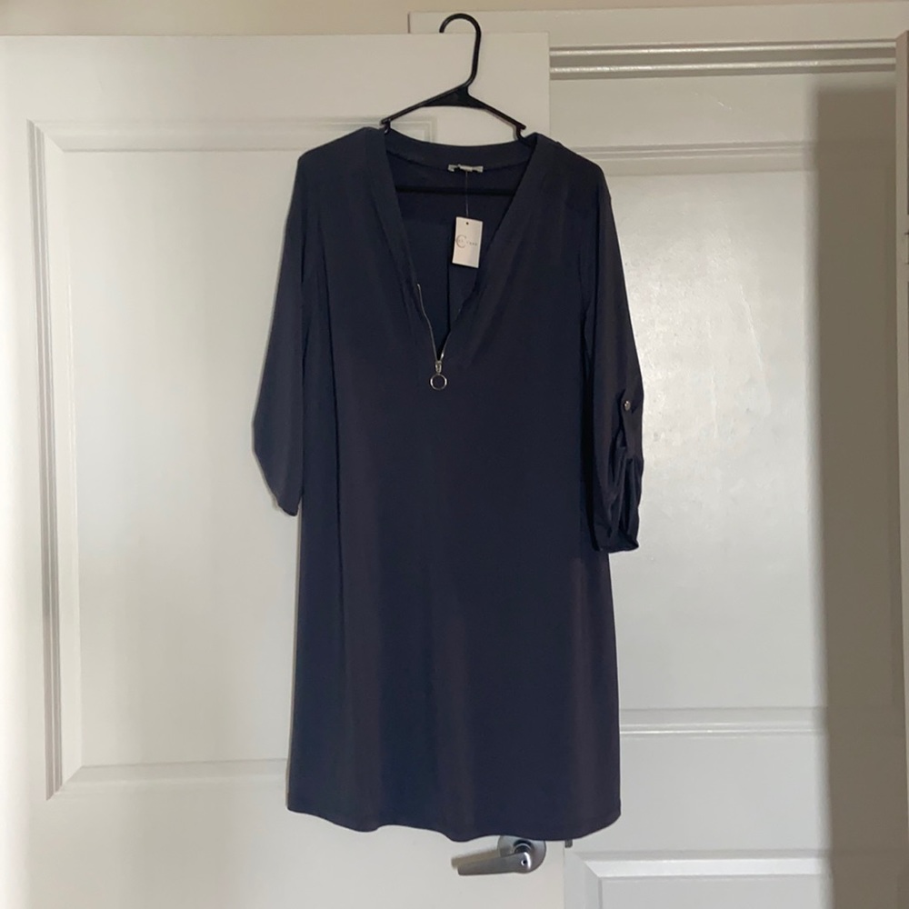 Stretchy zip dress